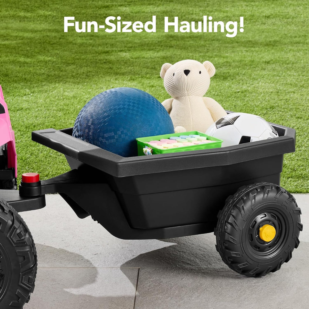 Children's black UTV electric children's car