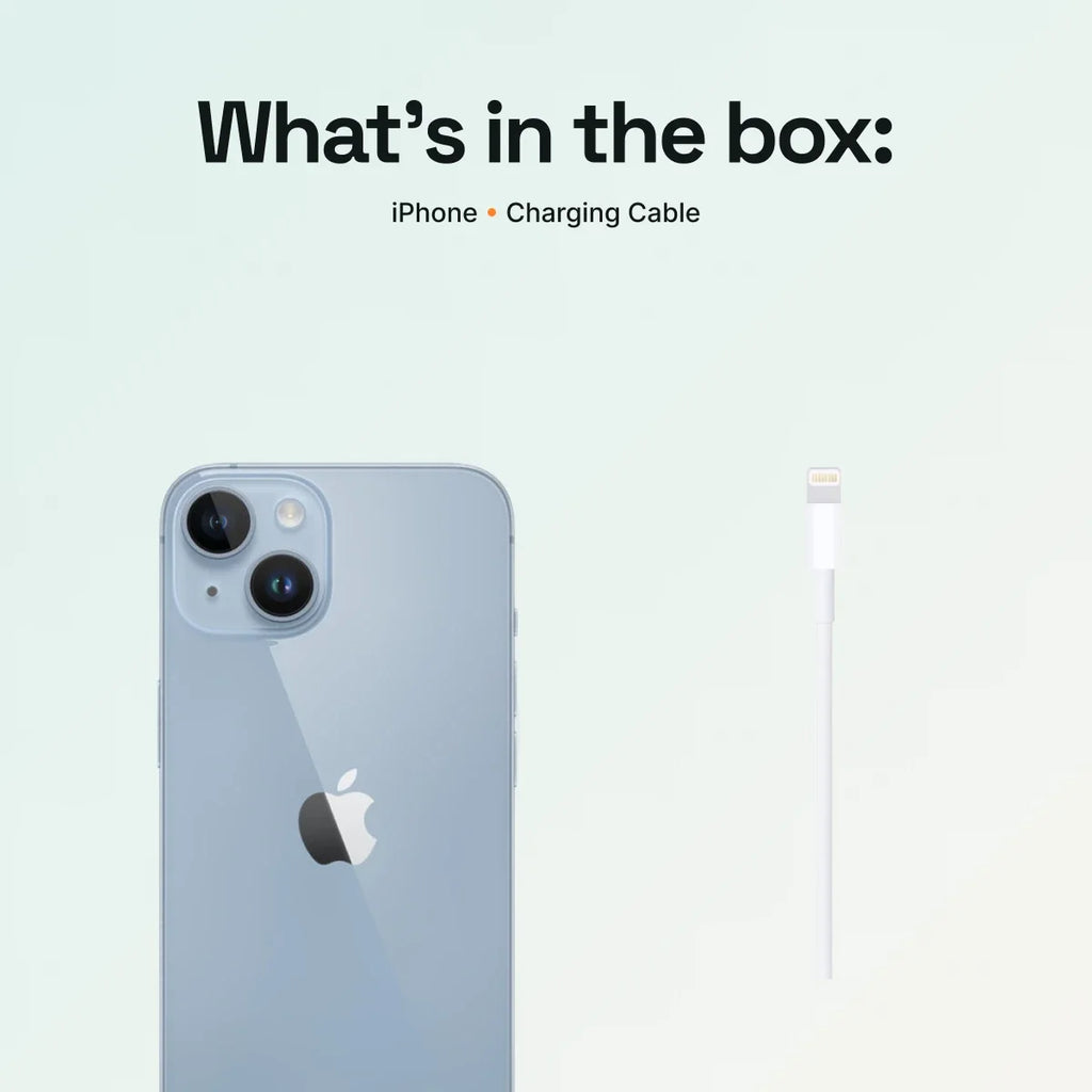 What’s in the box: iPhone and charging cable